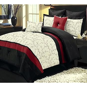 Amazon Com Comforter Set 12 Piece Luxury Complete Bed In A Bag