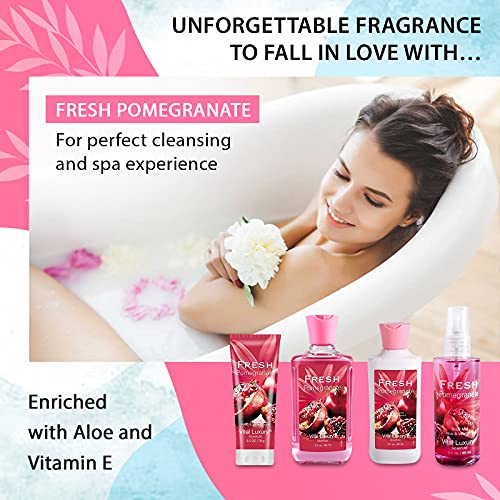 Vital Luxury Bath & Body Kit, 3 Fl Oz, Ideal Skincare Gift Home Spa Set