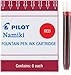 Pilot Namiki IC50 Fountain Pen Ink Cartridge Purple Green Red(69002-69003-69004)