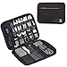 BGTREND Electronics Travel Organizer, Oxford Cable Bag with Strap, Large Tech Organizer Case, Black