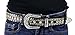 Womens Rhinestone Belts - Western Cowgirl Belt with Bling Buckles by Belle Donne - Silver