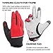 ZOOKKI Cycling Gloves Mountain Bike Gloves Road Racing Bicycle Gloves Light Silicone Gel Pad Riding Gloves Touch Recognition Full Finger Gloves Men/Women Work Gloves - XXL