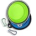 Starling's Collapsible Dog Travel Bowl - Water & Food Bowl Set By Silicone BPA Free & FDA Approved- W/D-Ring. Foldable, Portable - Ideal for Traveling, Hiking, Camping.