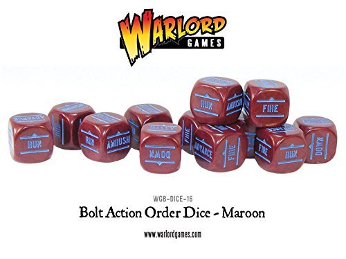 Ba Order Dice - 12 Pack Maroon