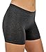 Sexy Basics Women's 6 Pack Cotton Stretch Light Weight Boyshort Boxer Brief Undershorts (6 Pack- Black/White/Navy/Nude/Charcoal/Grey, Large)