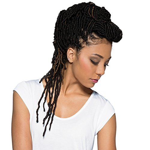 Bobbi Boss Synthetic Hair Crochet Braids African Roots Braid Collection Nu Locs 14" (4-PACK, 1B)
