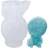 Silicone Molds Spiderman, Ice Maker Silicone Tray Cute Easy Release Novelty Drink Tray For Chilled Drinks Fondant Candy Chocolate Molds for Cake Decorations Homemade Kitchen (Medium)