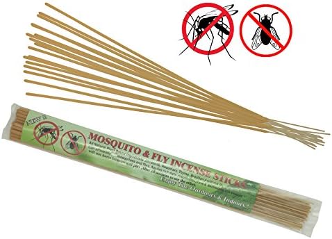 All-natural Mosquito and Fly Repellent Incense Sticks - Citronella, Rosemary, Thyme, Brazilian Andiroba Oil - 30 Sticks