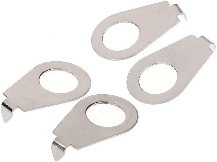 Musiclily Pro Metric 8.5mm LP Guitar Knobs Pointer Plate Knob Position Indicator for Epiphone Les Paul Electric Guitar Chrome Nickel (Set of 4) - Image 3