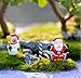 URToys 40Pcs/Set Resin Mini Santa Claus Snowman Christmas Decoration Miniature Figurine Fairy Garden Ornament Mini Resin Crafts Kids DIY Accessories