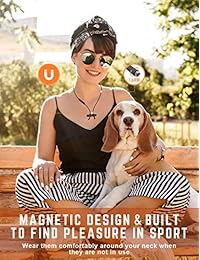 Mpow S10 Auriculares Bluetooth, IPX7 impermeables, magnéticos, ligeros, inalámbricos con micrófono, auriculares de audio de alta fidelidad para deportes inalámbricos, 8 horas de entrenamiento.