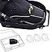 Galexbit Baseball Hat case Cap Carrier Case Holder for 6 Caps Hat bag for Travel(Black)(L)