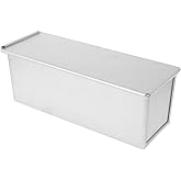 Luxshiny Non-Stick Toast Mold Bread Pan 12.59X4.72X4.52In Aluminum Loaf Baking Mold with Ventilated Bottom for Home Kitchen Bakery Use
