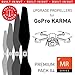 Master Airscrew Upgrade Propellers for GoPro Karma with Built-in Nut - Black, 4 pcs