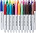 AmazonBasics Fine Point Tip Permanent Markers - Assorted Colors, 24-Pack