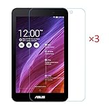 FanTEK ASUS MeMO Pad 7 ME176C ME176CX 7-Inch Screen Protector - 3 Pack Ultra Thin Crystal Clear High Definition Anti-Bubble Cover Guard