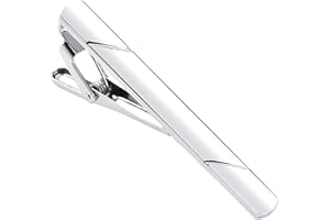 Erioctry Mens Stainless Steel Tie Clips Minimalist Necktie Tie Bar Clasp Clip Clamp Pins Best Gift For Men Business Party Wedding Best Gift and Daily Life