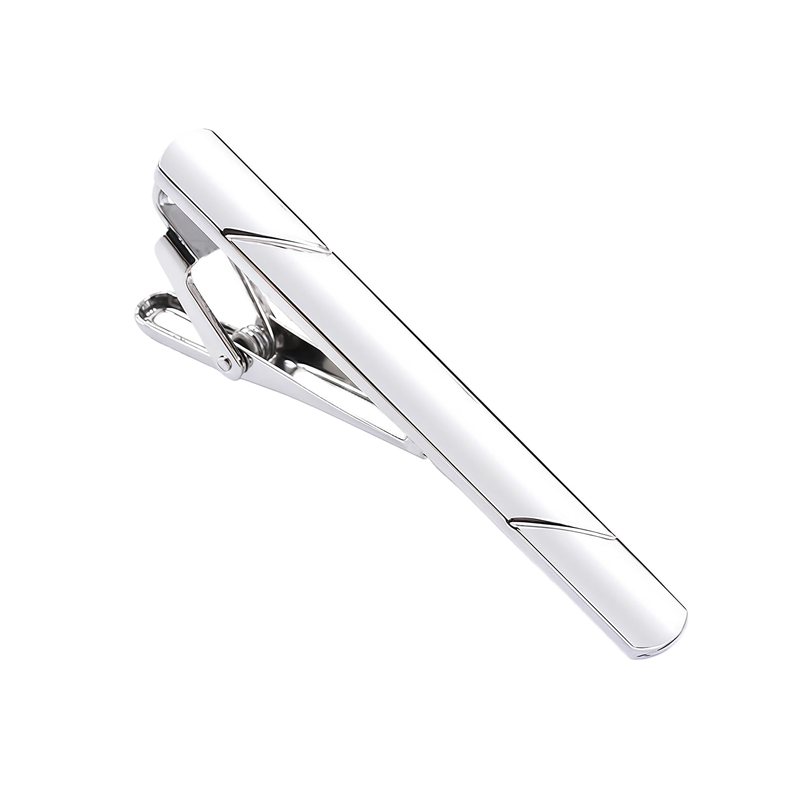 Happyupcity Metal Tie Clips for Men Necktie Tie Bar Pinch Clips Clasp Clip Clamp Pins for Business Party Wedding Anniversary Xmas Gift