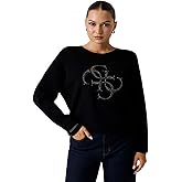Guess Womens Eco Long Sleeve Sylvie Logo Sweater