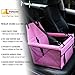 Petbobi Small Dog car seat, Grey Dog Car Booster Seat for Small Medium Dogs 5 - 15 lbs, Sturdy PVC Pole Frame, Breathable Mesh, Foldable Front Seat Safety Dog Car Seat