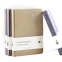 Zhi Jin Classic Thick Cloth Linen Notebook Journal Blank Paper Notepad Diary Hard Cover Travel Office Linen Gray
