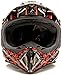 Typhoon Helmets Typhoon ATV Motorcycle Helmet with Goggles & Gloves - DOT Certified Off-Road Racing Protection Gear Set for Men - Durable MX Combo Pack in Red