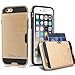 iPhone 6S Case, iPhone 6 Case,Thinkcase iPhone 6S Case Slim Card Slot Protective Cover iPhone 6S Phone Protective Cases Gold Case for iPhone 6S 6 6 4.7inch