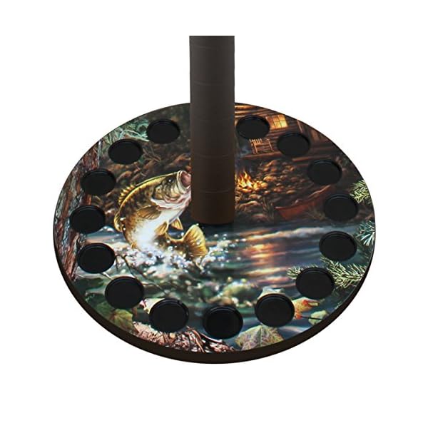 Rush-Creek-Creations-Bass-Round-16-Fishing-Rod-Storage-Rack