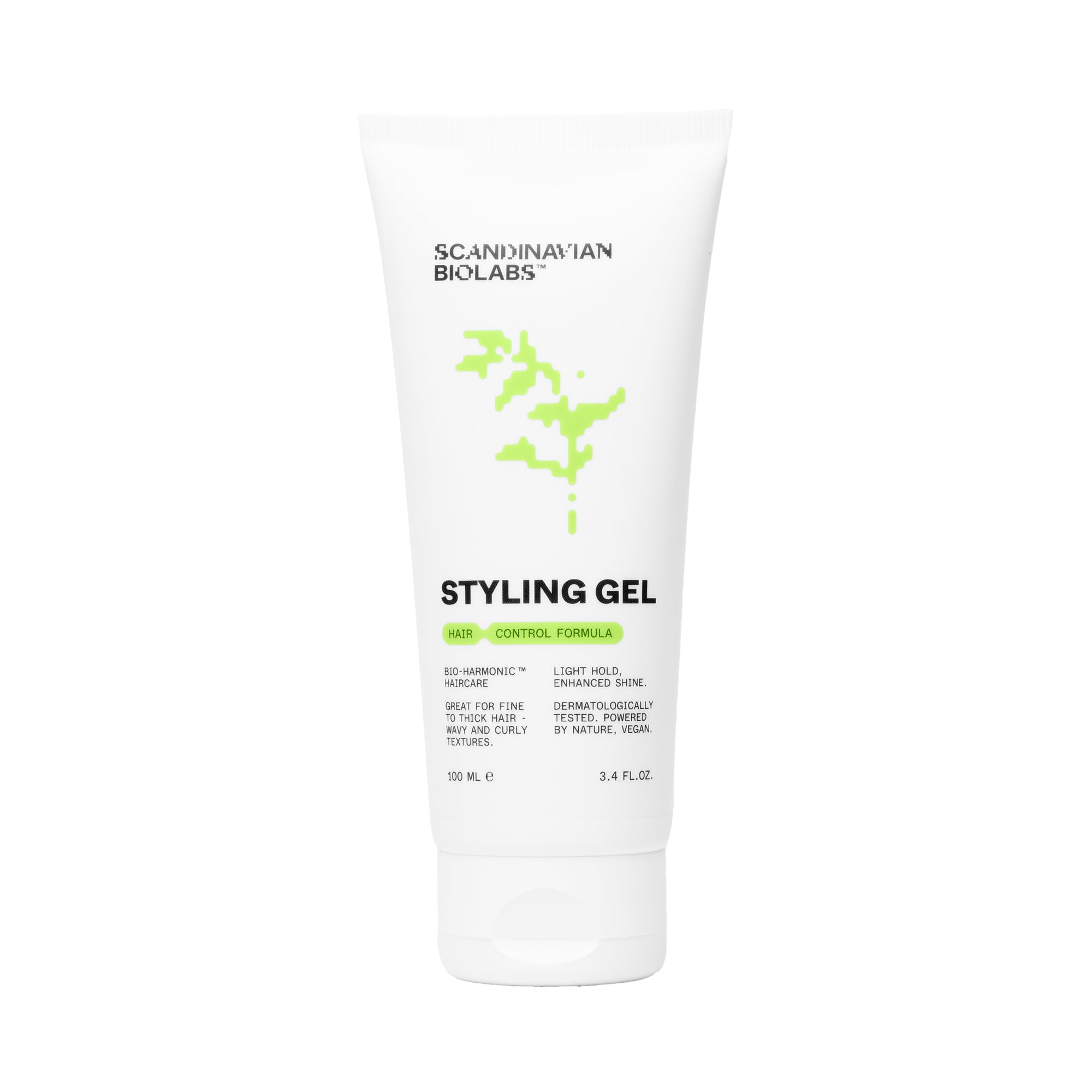 Scandinavian Biolabs Styling Gel | Soft Hold, High Shine, Lightweight Formula, Silicone-Free, Fragrance-Free, Prevents Dryness with Long-Term Use, 100 mL/ 3.4 Oz