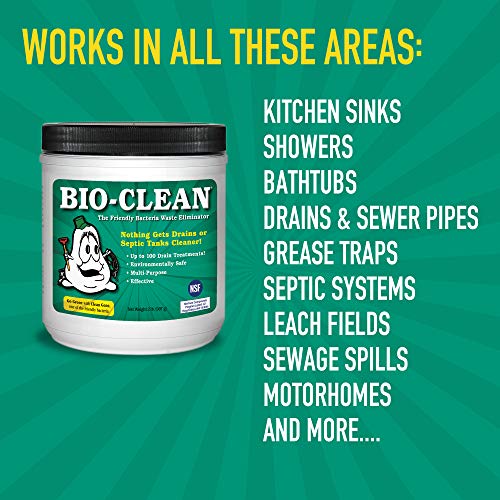 BioClean Ultimate Drain Cleaning Kit Cleans Drains Septic Tanks