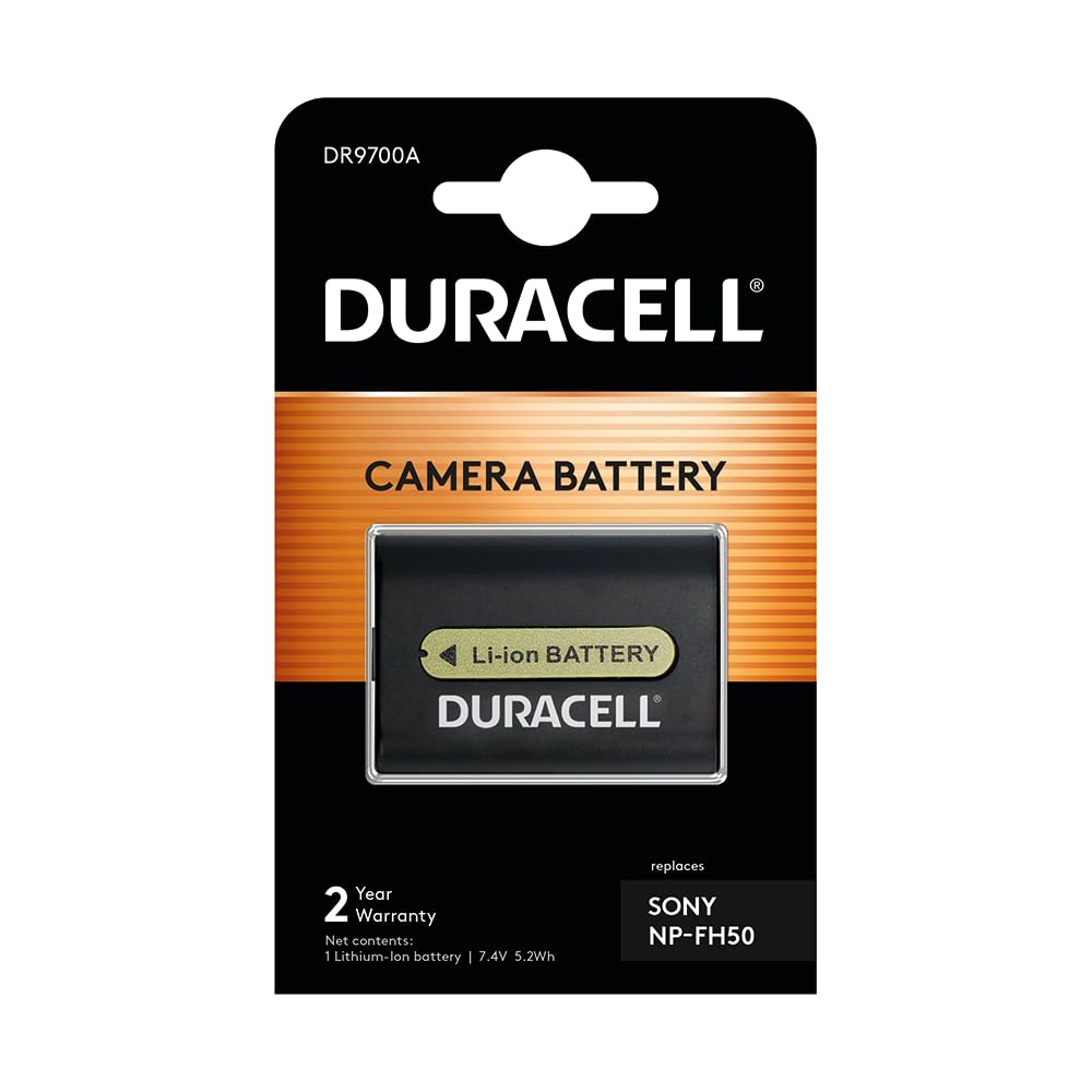 Duracell DR9700A Replacement Digital Camera Battery For Sony NP-FH30, NP-FH40, NP-FH50 Digital Camera Battery