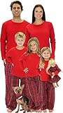 SleepytimePjs Family Matching Plaid Thermal Pajamas PJs Sets for the Family