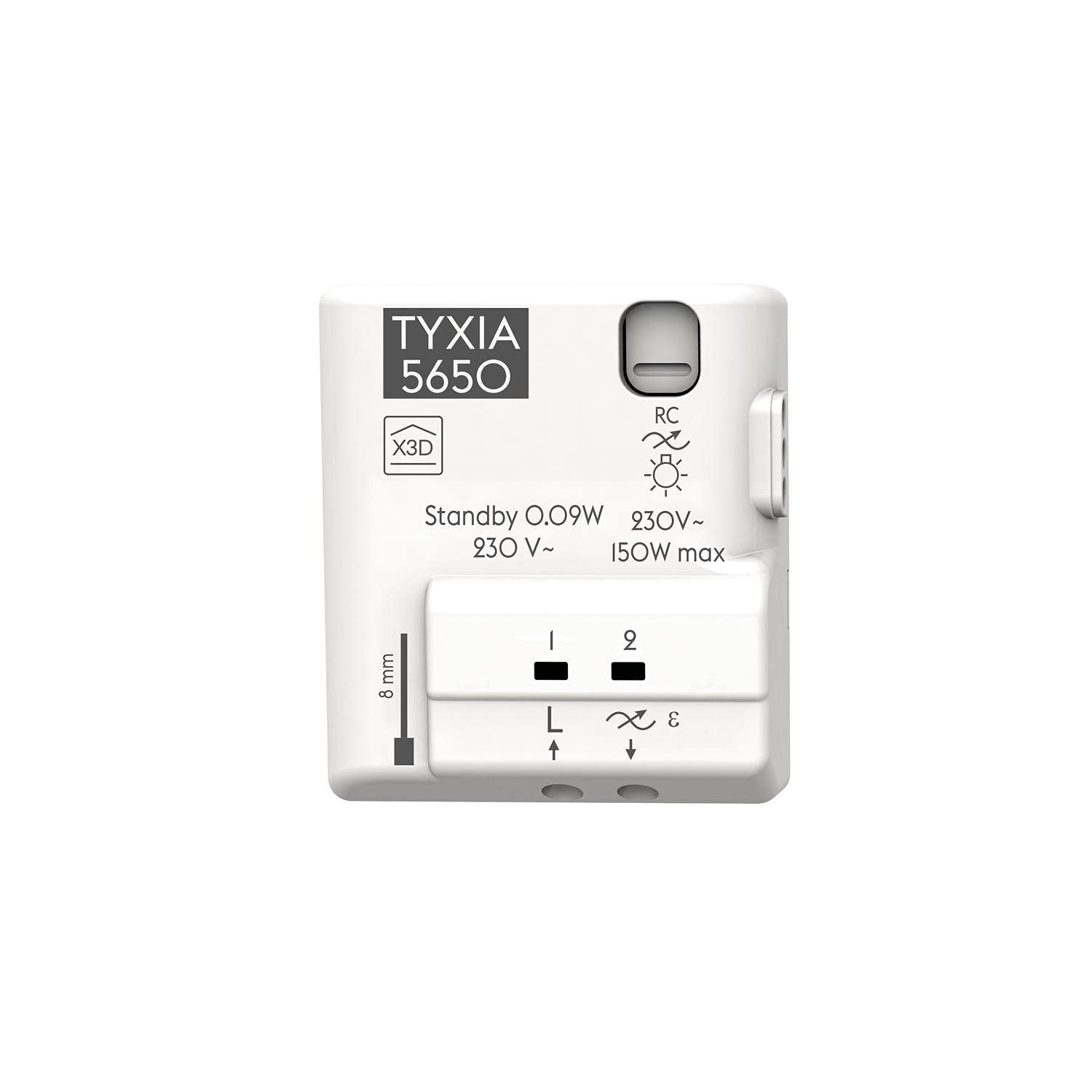 Tyxia 5650 - Delta Dore wireless dimming receiver - no neutral required - connected lighting - programming - works with Tydom, Alexa & Google Assistant - 6351414