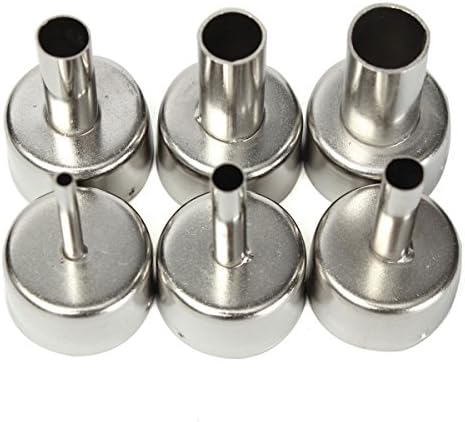 6Pcs 3/5/6/8/10/12mm Circular Nozzles For Hot Air Soldering Station 858A 858D