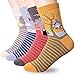 Dani's Choice Famous Japanese Animation Print Crew Socks
