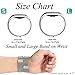 GEAK Fitbit Charge 2 Bands Metal,Milanese Loop Stainless Steel Replacement Accessories Magnetic Metal Large Bands for Fitbit Charge2,Silver