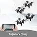 Virhuck V-3 Mini FPV Drone with Camera, 2.4GHz Wifi Quadcopter with Live Video, Optical Flow Sensor | Dance Programming | Selfie/Trajectory Mode | Altitude Hold | 3D Flips, Black