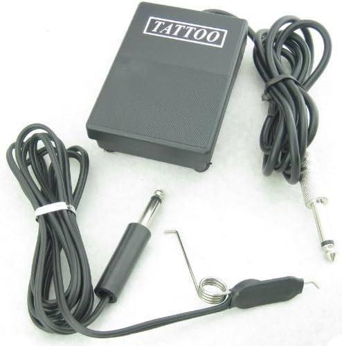 One Black Plastic Tattoo Foot Pedal Switch & Clip Cord Set Supply Tfs08+tcc02