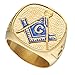 Jude Jewelers 18K Gold Plated Stainless Steel Masonic Ring (12)