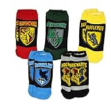 Harry Potter Hogwarts Gryffindor House Crest 5 Pack Ankle Socks