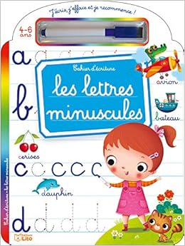 J'écris, j'efface et je recommence: Les lettres minuscules - Dès 4 ans Livres,Scolaire et Parascolaire,Maternelle