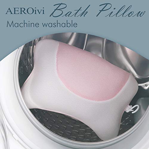 Luxurious Spa Bath Pillow for tub, Bathtub pillow for Neck, Head and Shoulder support with Suction Cups - Thumbnail 6