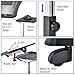 Tatkraft Joy Height Adjustable Laptop Stand with Mouse Pad, Sturdy and Portable, Mobile Ergonomic Laptop Desk Table, Blackthumb 2