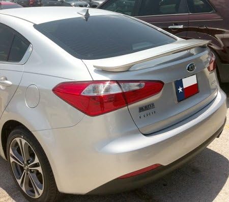 Accent Spoilers-Spoiler for a Kia Forte 4-Door Factory Style Spoiler 2014-2016-Snow White Paint Code: SWP