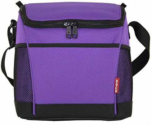 AMARO Designer Lunch Bag, Insulated Lunch Bag, Lunch Box, Lunch Bag , PURPLE