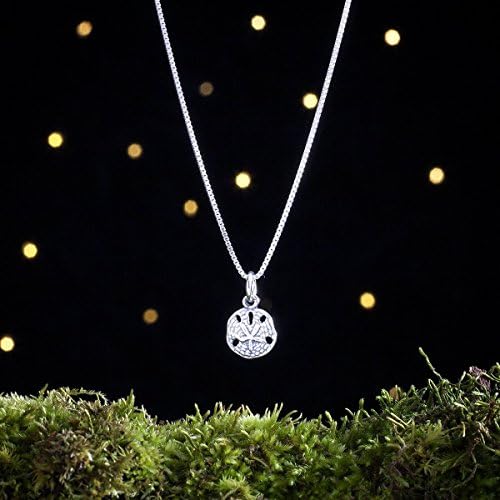 Sterling Silver Tiny Sand Dollar - VERY SMALL, Lightweight, Double Sided - (Charm Only or Necklace)