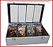 New Aluminum 840 Discs Movie Storage case for DVD Blu-Ray with Sleeves Silver