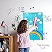 MISS FANTASY Pin The Tail Party Games - 24 Reusable Horns - Unicorn Party Supplies, 21'' X 28'' Pin The Tail On The Unicorn Birthday Gift, Pin The Horn On The Unicorn Kids Birthday Party Game