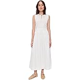 MOON RIVER Women's Smocked Shirred Midi Dress