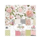Kaisercraft PK533 Paper Pack (12 Pack), 12" x 12", Cottage Rose, Assorted